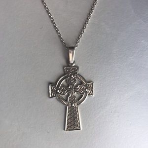 Sterling Silver Celtic Cross Necklace